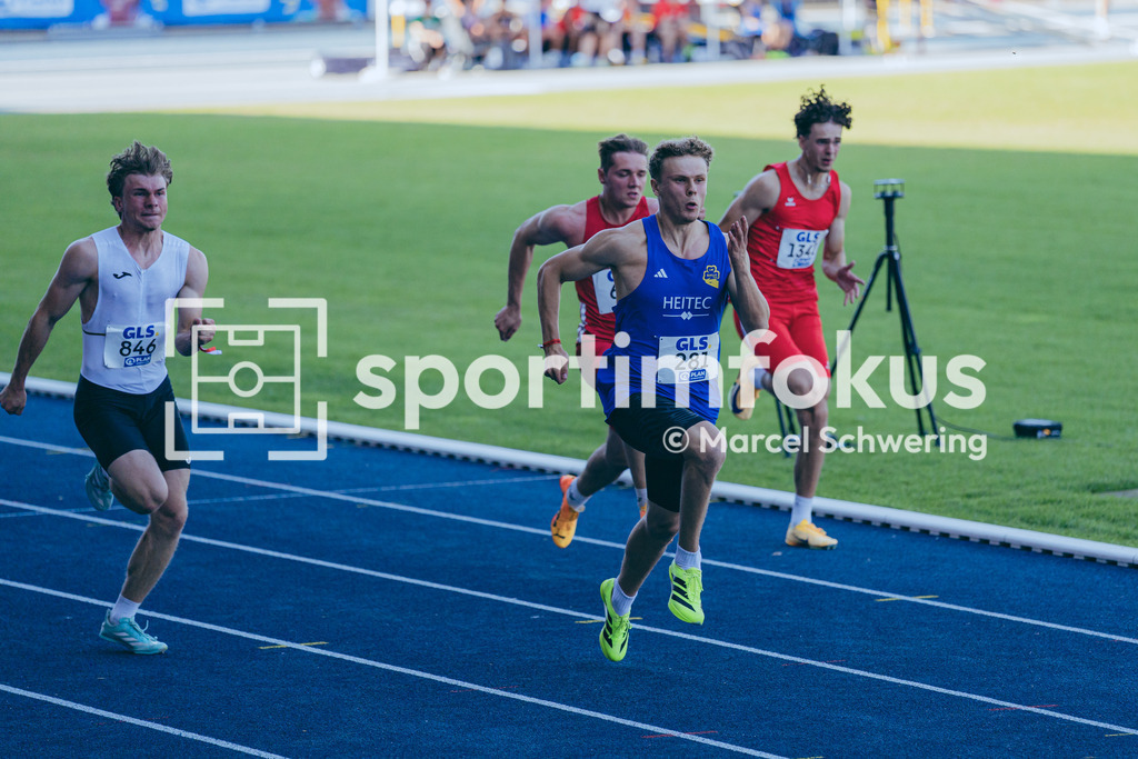 Deutsche Meisterschaften U20 / U16 2026 | Jakob Kemminer, LAC Quelle Fürth, 281, 100-Meter-Lauf, Halbfinale, Deutsche Meisterschaften der U20 &amp; U16 2026, Lohrheidestadion Bochum-Wattenscheid, 11.07.2026. Foto: Marcel Schwering / sportimfokus - Realisiert mit Pictrs.com