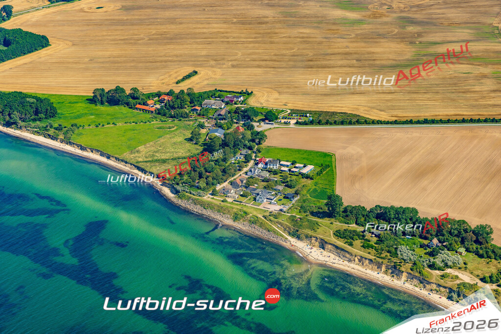 Schöne Luftaufnahme als Geschenk in Meschendorf Küste Landschaft Rerik - Die Luftbildaufnahme wurde 2025 vom UL-Flugzeug heraus erstellt ( keine Drohne ) - Hochauflösende Luftaufnahme -Nicht vergleichbar mit Google Maps oder Satelittenbilder- Die Geschenkidee !Mit Lizenz und Bildrechte bestellbar