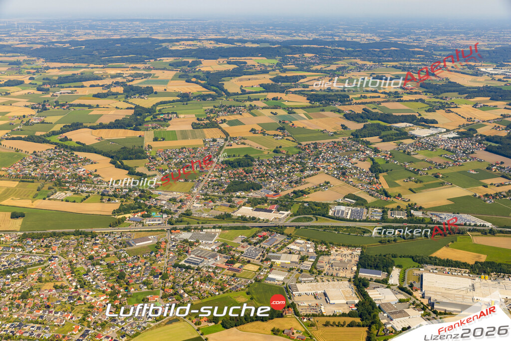 Bruchmühlen Rödinghausen Bild- Das Luftbild wurde 2025 vom UL-Flugzeug heraus erstellt ( keine Drohne bzw. Drohnenaufnahme ) - Hochauflösende Luftaufnahme -Nicht vergleichbar mit Google Maps oder Satelittenbilder- Die Geschenkidee !Mit Lizenz und Bildrechte bestellbar - CC