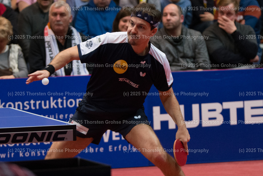 TTBL TTC Fulda-Maberzell vs. Borussia Duesseldorf | Timo BOLL (Borussia Duesseldorfl); TTBL TTC Fulda-Maberzell vs. Borussia Duesseldorf, Tischtennis-Bundesliga - 12. Spieltag am 21.01.2018 in der Hubtex Arena in Fulda, (Deutschland) - Realisiert mit Pictrs.com
