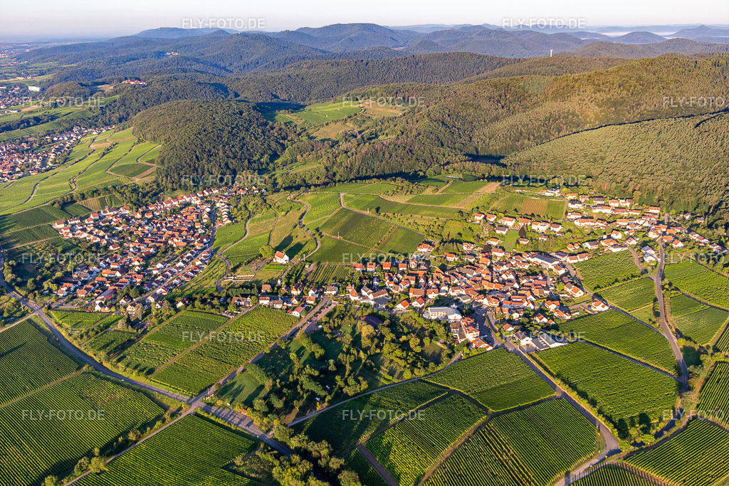 Ortsansicht von Nordosten | Luftbild: Ortsansicht von Nordosten im Ortsteil Gleiszellen in Gleiszellen-Gleishorbach im Bundesland Rheinland-Pfalz in Deutschland. Foto: IMG_143031.jpg vom 06.08.2024 durch ©2025 Werner Riehm fly-foto.de/copyright - Realisiert mit Pictrs.com