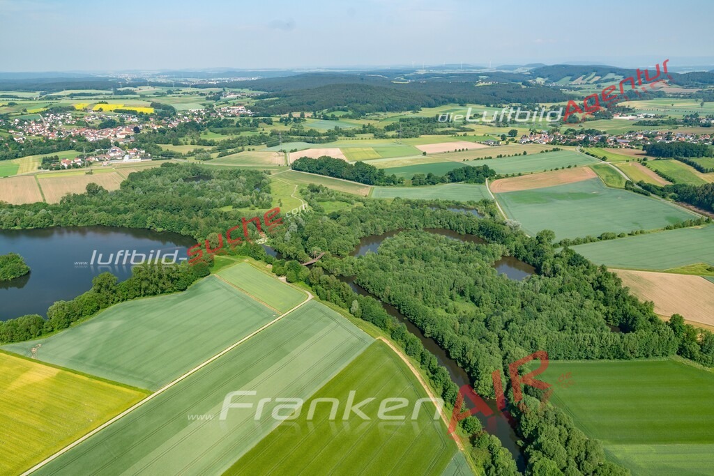 aktuelles Luftbild von  Unterlangenstadt - Luftaufnahme wurde 2018 von https://frankenair.de mittels Flugzeug (keine Drohne) erstellt.