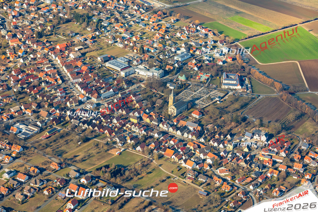 Das Luftbild der Stadt Eggolsheim wurde 2019 vom Flugzeug heraus erstellt (keine Drohne) Aufnahmehöhe ca.400 Meter- hohe Auflösung- beste Druck-Qualität garantiert!