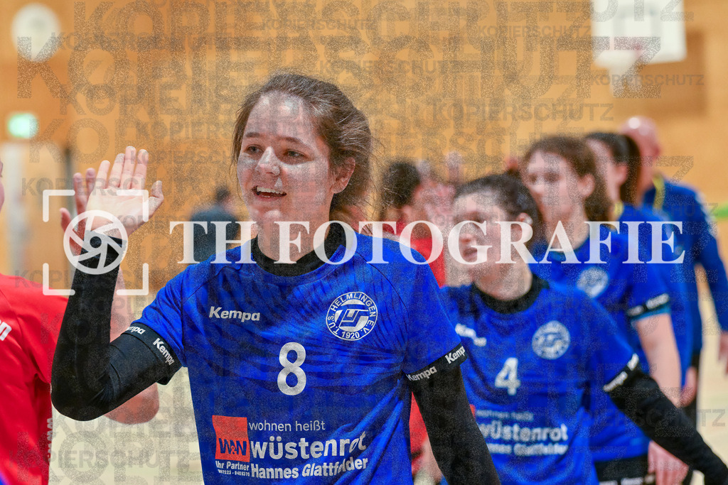 GER, SG Maulburg/Steinen - TuS Helmlingen, Frauen-Handball, Oberliga Suedbaden, 19. Spieltag, Saison 2024/2025, 23.03.2025 | Marion Glattfelder (TuS Helmlingen, #8)GER, SG Maulburg/Steinen - TuS Helmlingen, Frauen-Handball, Oberliga Suedbaden, 19. Spieltag, Saison 2024/2025, 23.03.2025Foto: TH Fotografie/Thomas Hess