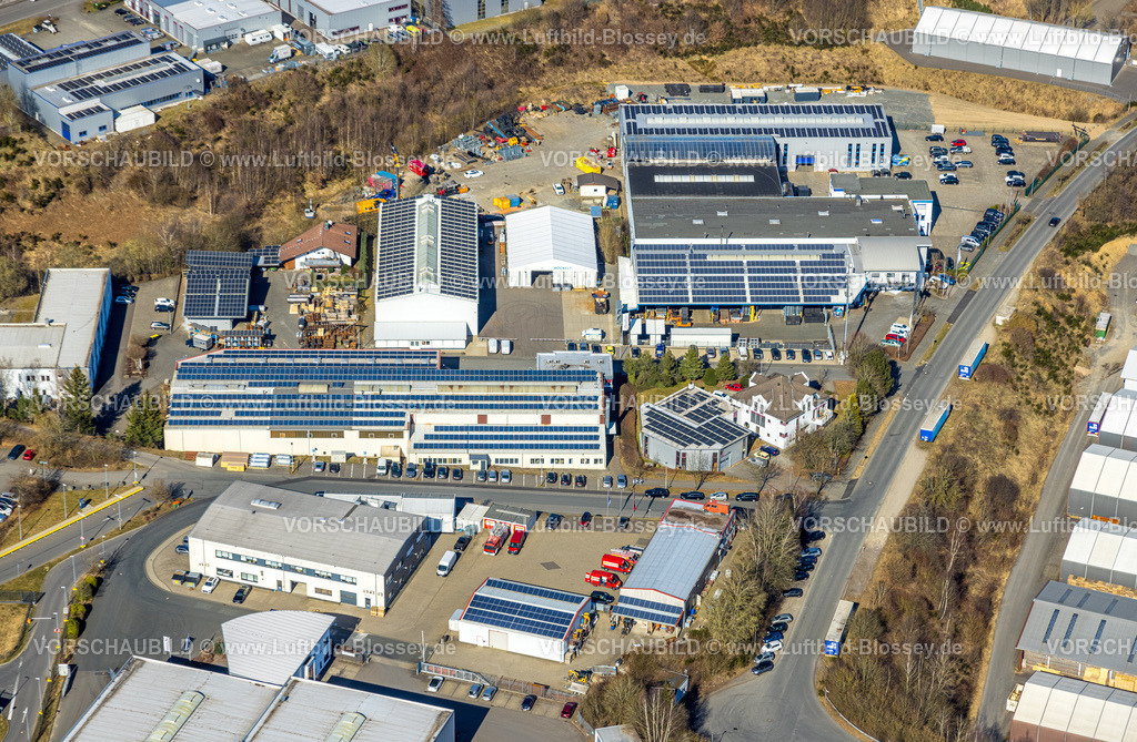 Wenden250307682GewerbegebietGerlingen | Luftbild, Gewerbegebiet Gerlingen, Hillmicke, Wenden, Sauerland, Nordrhein-Westfalen, Deutschland