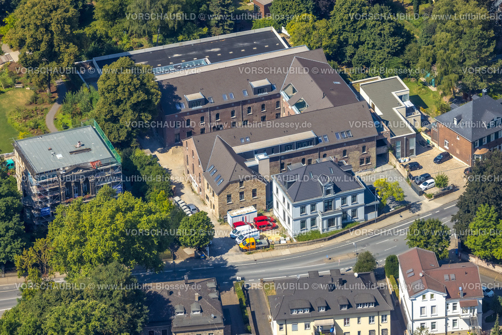 Witten220808896 | Luftbild, Baustelle Wohnhäuser für Lofts auf dem ehemaligen Scharfen Gelände sowie Scharfen Villa und Gustav Lohmann Villa, Witten, Ruhrgebiet, Nordrhein-Westfalen, Deutschland