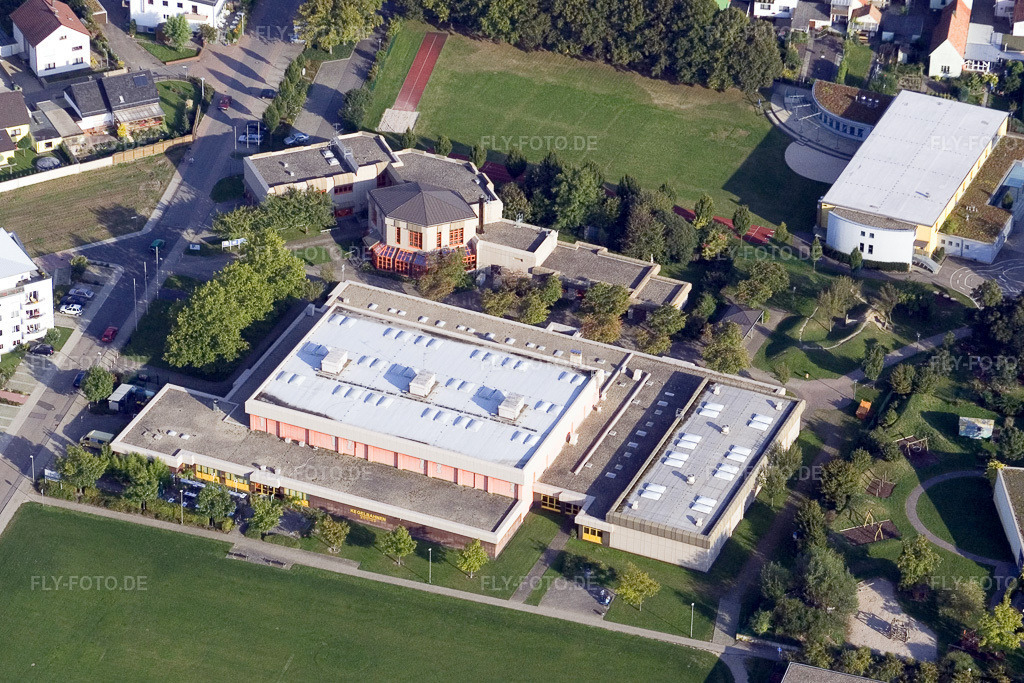 Luftbild: Rhenhalle Maximiliansau im Ortsteil Maximiliansau in Wörth im Bundesland Rheinland-Pfalz in Deutschland. Foto: IMG_7854.jpg vom 12.09.2007 durch Werner Riehm/FLY-FOTO.de