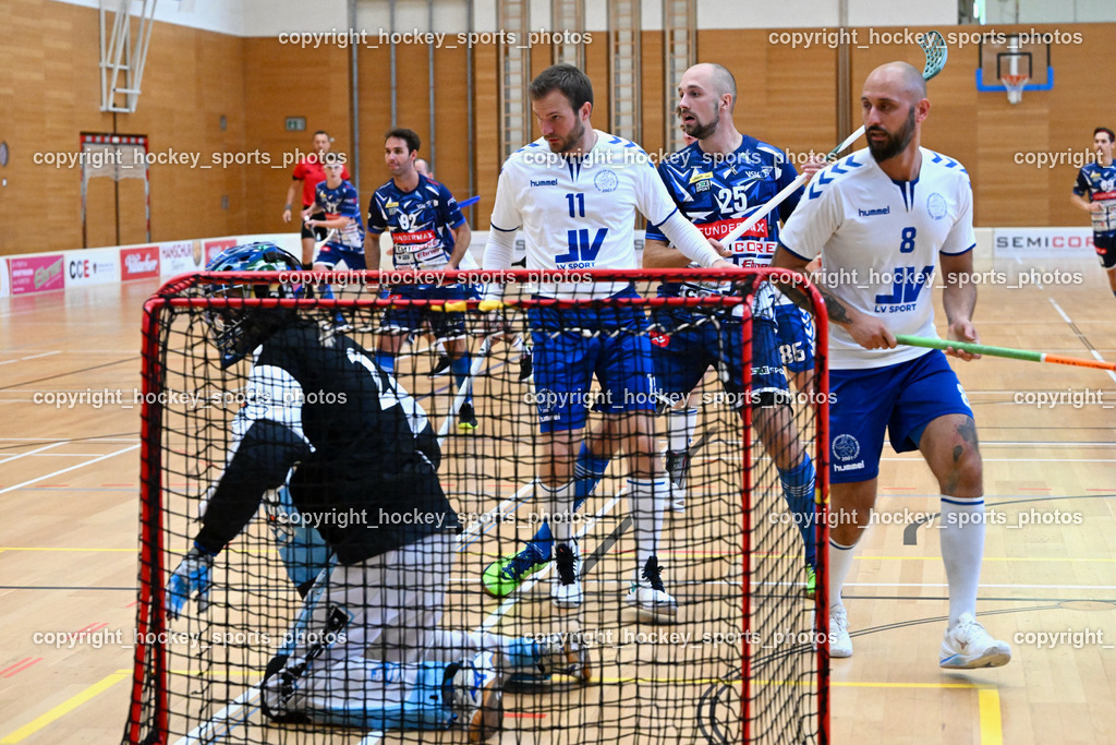 VSV Unihockey vs. Dunai Krokodilok 9.9.2023 | #11 Dániel Csik, #25 Jan Sláma, #8 Balázs Schauer, #2 Balázs Samu