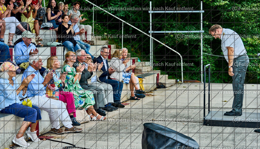 ALP1145_XXXX-Chopin-Festival_Ausklang | (C)FotoLois.com, Alois Spandl. XXXX. Chopin-Festival in der Kartause Gaming, musikalischer AUSKLANG auf der Seebühne Lunz mit dem Blasorchester der Miltärmusik Niederösterreich unter der Leitung von Oberst Adolf Obendrauf, So 18. August 2024.
