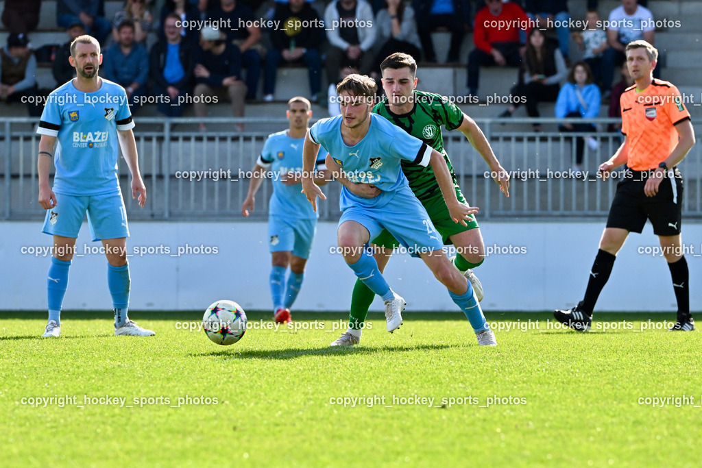 SC Landskron vs. SVG Bleiburg | #20 Jan Micheu SVG Bleiburg, #21 Harun Memic SC Landskron, SC Landskron vs. SVG Bleiburg, SC Landskron vs. SVG Bleiburg am 28.04.2024 in Villach (Sportzentrum Landskron), Austria, (Photo by Bernd Stefan)