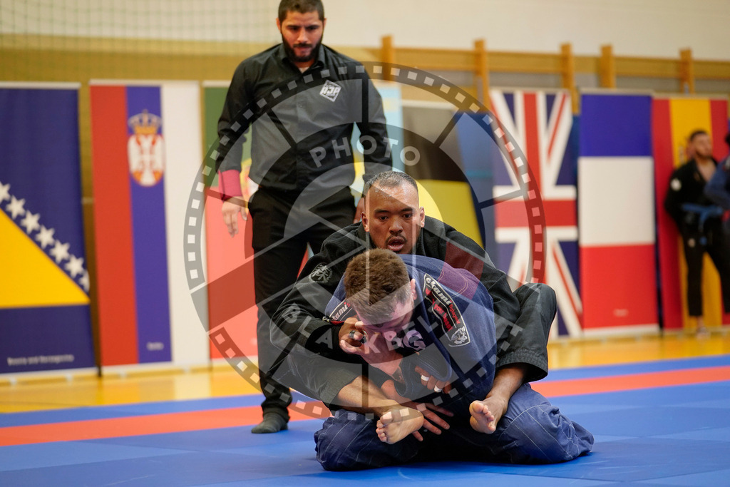 20240203PBB05363 | Fighters compete during the Brazilian Jiu-Jitsu Championship of the AJP Tour in Maintal by Frankfurt am Main, Germany, on February 2, 2024.
