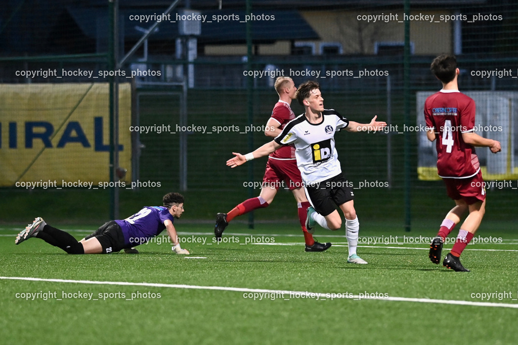 SV Spittal vs. VST Völkermarkt 5.4.2024 | #22 Philip Luschin VST Völkermarkt, #10 Adrian Steurer SV Spittal, #4 Johannes Schmutzer VST Völkermarkt, SV Spittal vs. VST Völkermarkt 5.4.2024, SV Spittal vs. VST Völkermarkt am 05.04.2024 in Spittal an der Drau (Goldeck Stadion), Austria, (Photo by Bernd Stefan)