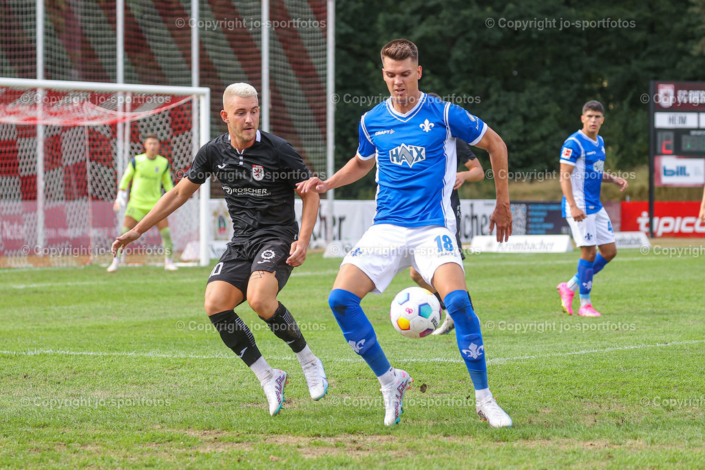 Giessen_Darmstadt (338) | 16.07.2023; Testspiel; Waldstadion Gießen; FC Gießen - SV Darmstadt 98; Ergebnis: 2:0 (0:0)