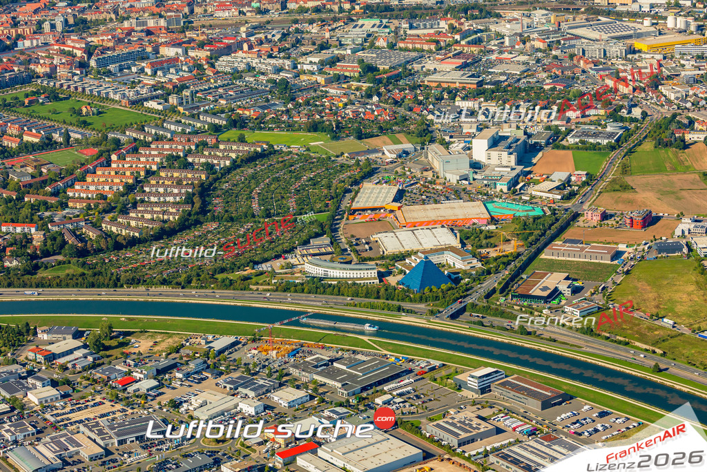 Schöne Luftaufnahme als Geschenk in Südstadt Weikershof Fürth - Die Luftbildaufnahme wurde 2025 vom UL-Flugzeug heraus erstellt ( keine Drohne ) - Hochauflösende Luftaufnahme -Nicht vergleichbar mit Google Maps oder Satelittenbilder- Die Geschenkidee !Mit Lizenz und Bildrechte bestellbar