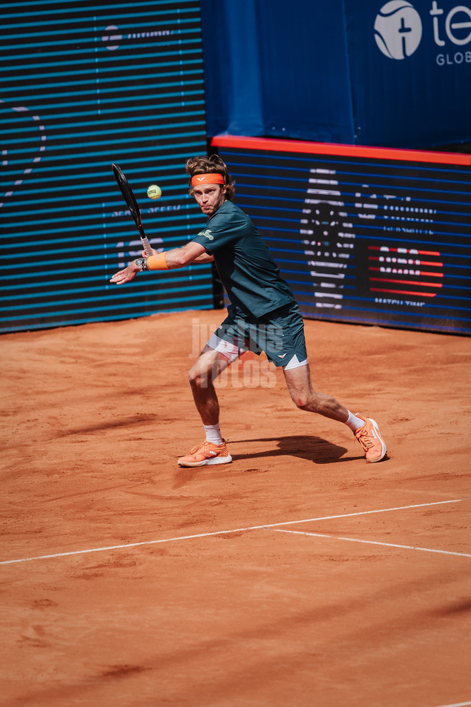 Tennis | Männer | bitpanda Hamburg Open Finale | ATP 500 | Andrei Andrejewitsch Rubljow (RUS) vs. Flavio Cobolli (ITA) | 24.05.2025 | Andrei Andrejewitsch Rubljow Vorhand