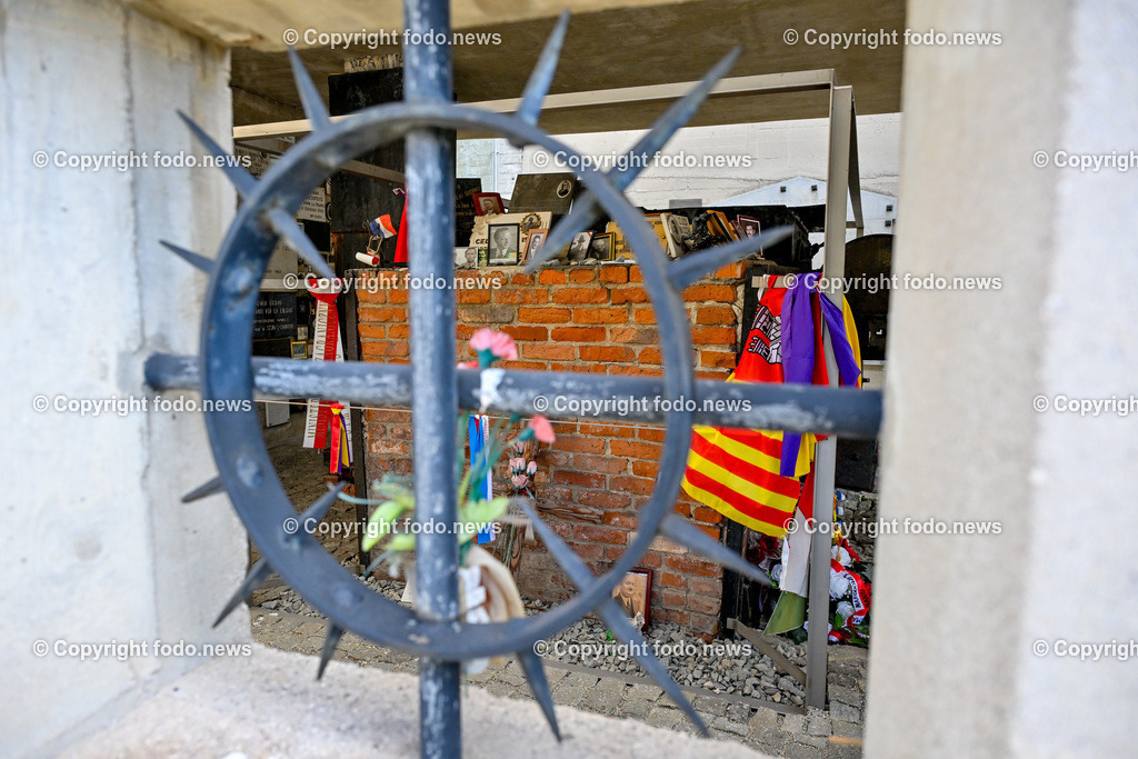 St. Georgen an der Gusen_ KZ Gedenkstaette_ 07.05.2025-34 | 07.05.2025, St. Georgen an der Gusen, AUT, Konzentrationslager Memorial, Themenbild, im Bild KZ Gedenkstaette St. Georgen an der Gusen Krematorium, Aussenlager Mauthausen Memorial, Holocaust, NS-Zeit, Erinnerungsort, Opfer, Tafeln, Namen, Geschichte