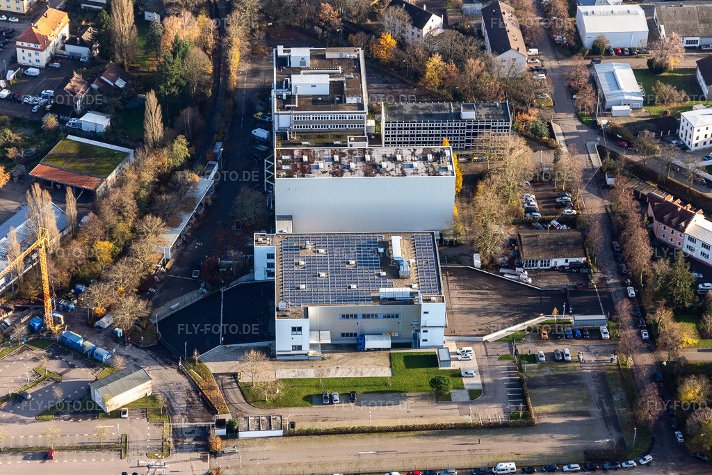 Luftbild: Güterbanhhofstr im Ortsteil Oos in Baden-Baden im Bundesland Baden-Württemberg in Deutschland. Foto: IMG_119882.jpg vom 30.11.2019 durch Werner Riehm/FLY-FOTO.de