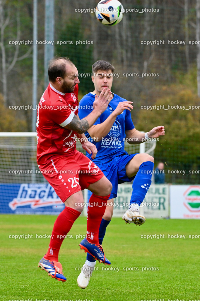 SV Rothenthurn vs. Union Matrei | #20 Andreas Allmayer SV Rothenthurn, #30 Manuel Hanser  Matrei, SV Rothenthurn vs. Union Matrei, SV Rothenthurn vs. Union Matrei am 09.11.2024 in Rothenthurn (Sportplatz Rothenthurn), Austria, (Photo by Bernd Stefan)