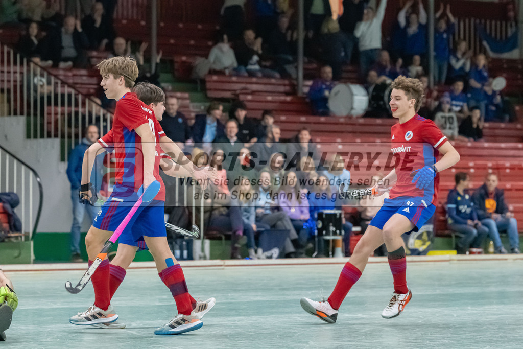 HK_20230305_105908 | Deutsche Meisterschaft MU16 1/2 Finale Mannheimer HC - Harvestehuder THC am 5.3.2023 RWK, Köln ,