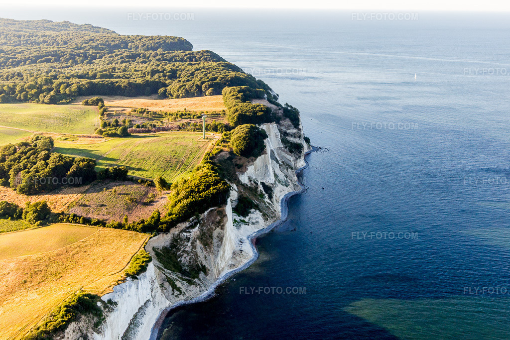 Aerial view: View of the town in Borre in the state Zealand, Denmark. – Photo: IMG_108563.jpg taken on 07/04/2018 by Werner Riehm/FLY-FOTO.com – Resolution of the original: 5389 x 3592 px