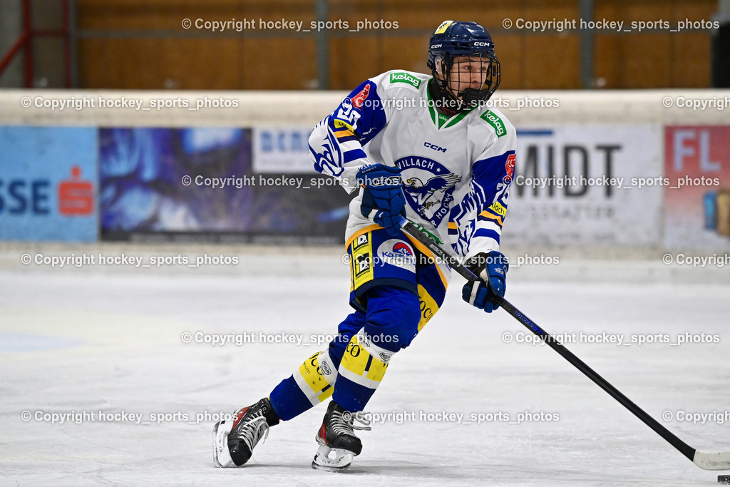MET PHOTOVOLTAIK HORNETS SPITTAL vs. EC VSV juniors U20  | #20 Köfler Jonas Noah EC VSV juniors U20, MET PHOTOVOLTAIK HORNETS SPITTAL vs. EC VSV juniors U20 , MET PHOTOVOLTAIK HORNETS SPITTAL vs. EC VSV juniors U20  am 05.11.2024 in Spittal an der Drau (Goldeck Stadion), Austria, (Photo by Bernd Stefan)