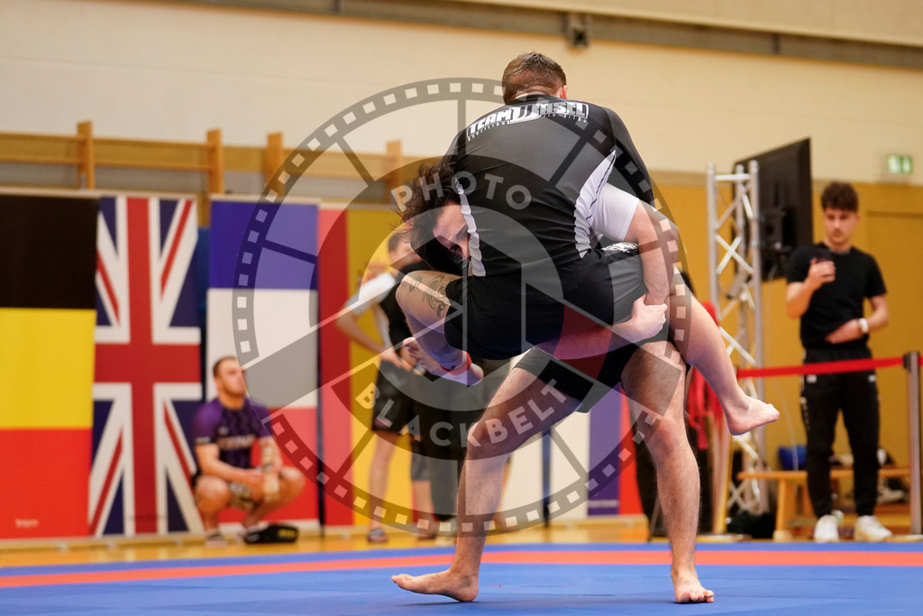 20240203PBB09488 | Fighters compete during the Brazilian Jiu-Jitsu Championship of the AJP Tour in Maintal by Frankfurt am Main, Germany, on February 2, 2024.
