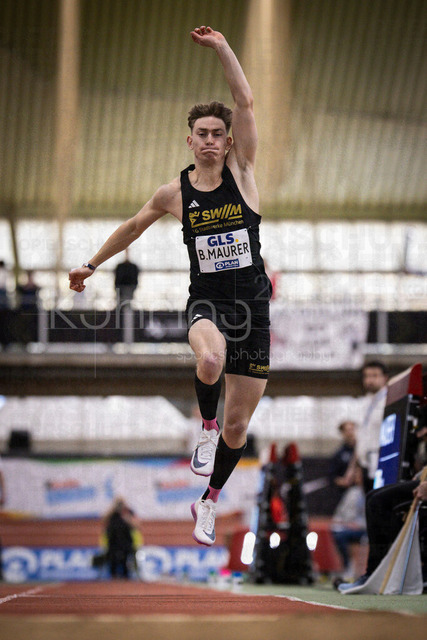 Deutsche Leichtathletik-Hallenmeisterschaften; Dortmund, 01.03.2026 | Benedikt Maurer (LG Stadtwerke München); Deutsche Leichtathletik-Hallenmeisterschaften am 01.03.2026 in der Helmut-Körnig-Halle in Dortmund. 