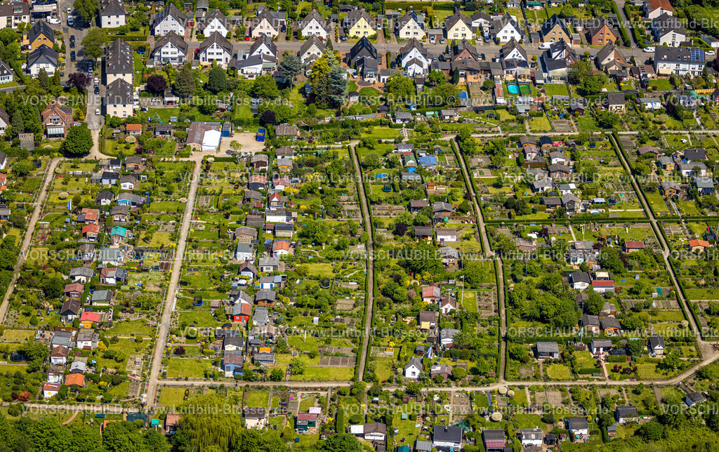 Gelsenkirchen230510977 | Luftbild, Kleingärtnerverein Am Kußweg, Feldmark, Gelsenkirchen, Ruhrgebiet, Nordrhein-Westfalen, Deutschland