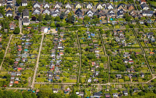 Gelsenkirchen230510977 | Luftbild, Kleingärtnerverein Am Kußweg, Feldmark, Gelsenkirchen, Ruhrgebiet, Nordrhein-Westfalen, Deutschland