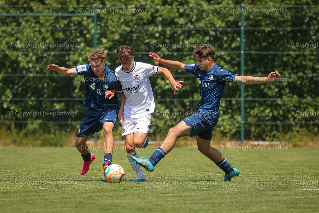 BQ3I6983 | 17.06.2023; Testspiel; Rasenplatz Offdilln; VfL Bochum U17 - Eintracht Frankfurt U17; Ergebnis: 3:1 (1:1)