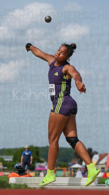 61. Internationales Pfingstsportfest; Rehlingen-Siersburg, 24.05.2026 | REHLINGEN , GERMANY - MAY 24: Yemisi Mabry (GER/MTG Mannheim) during the 61. Internationales Pfingstsportfest on 24.05.2026 at the  Bungertstadion in Rehlingen-Siersburg (Saarland / Deutschland).