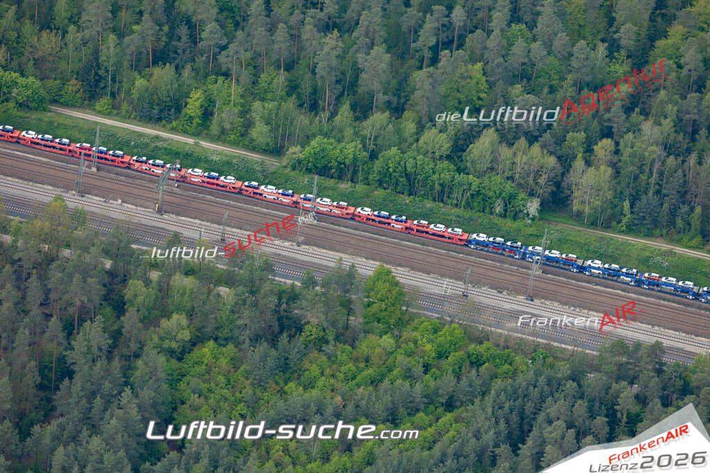 aktuelles Luftbild von Bahn Autotransport  - Luftaufnahme wurde 2019 von https://frankenair.de mittels Flugzeug (keine Drohne) erstellt.