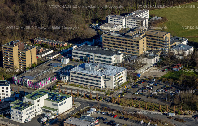 Castrop-Rauxel240106457 | Luftbild, EvK Gesundheitscampus Grutholzallee, evangelisches Krankenhaus, Parkplätze, Rauxel, Castrop-Rauxel, Ruhrgebiet, Nordrhein-Westfalen, Deutschland