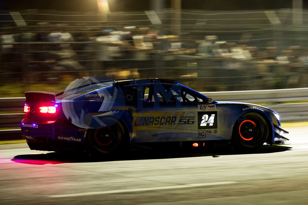 Trainproduction-20230607-2015 | LE MANS,FRANCE,07.Jun.23 - MOTORSPORTS - WEC, FIA World Endurance Championships, 24 Hours of Le Mans, Circuit de la Sarthe, free practice 1. Image shows Jimmie Johnson (USA), Mike Rockenfeller (GER) and Jenson Button (GBR/ Hendrick Motorsports). Photo: Trainproduction / Matthias Trinkl