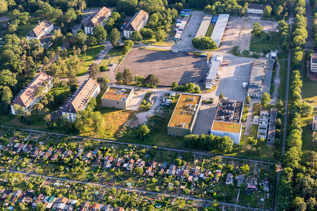 Luftbild: KIT Campus Ost im Ortsteil Rintheim in Karlsruhe im Bundesland Baden-Württemberg in Deutschland. Foto: IMG_115204.jpg vom 13.06.2019 durch Werner Riehm/FLY-FOTO.de