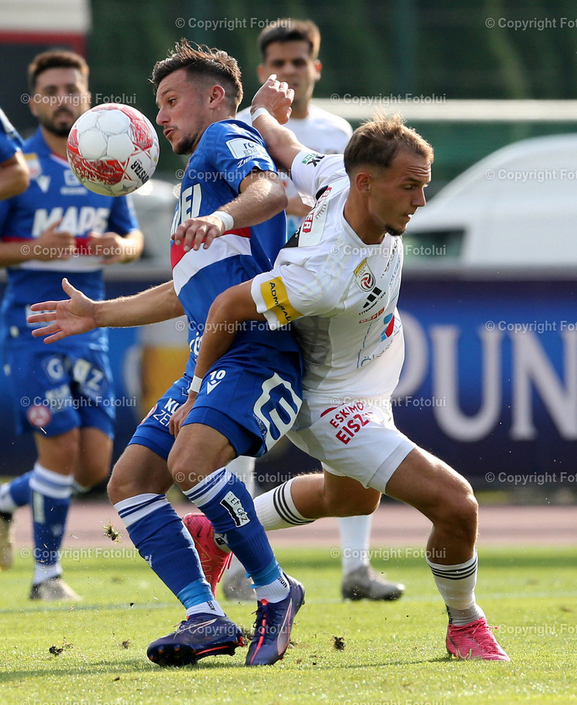 A_LUI_25082024_21 | SPORT FUSSBALL ADMIRAL BUNDESLIGA 25.08.2024 IM BILD: ANGELO GATTERMAYER (WAC) UND CHRISTIAN LICHTENBERGER  (GAK) FOTO:FOTOLUI