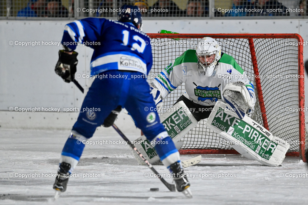 EC Tigers Paternion vs. EC Feld am See Ledenitzen | #32 Baumann Rene Feld am See Ledenitzen, EC Tigers Paternion vs. EC Feld am See Ledenitzen, EC Tigers Paternion vs. EC Feld am See Ledenitzen am 19.01.2025 in Villach (Eisplatz Paternion), Austria, (Photo by Bernd Stefan)