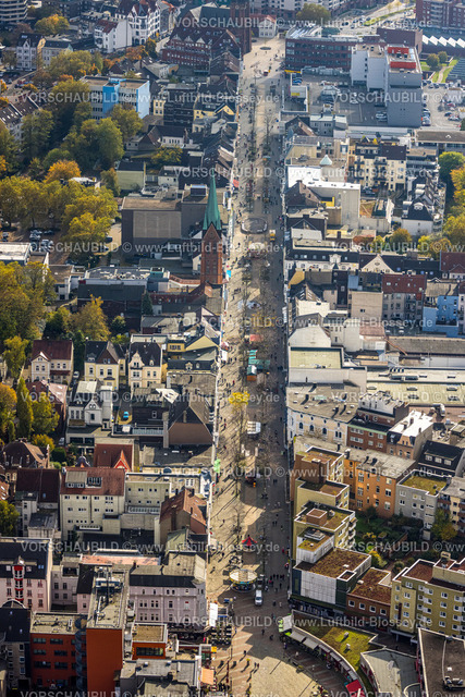 Herne241015674 | Luftbild, Bahnhofstraße Fußgängerzone und Einkaufsstraße, Herne-Mitte, Herne, Ruhrgebiet, Nordrhein-Westfalen, Deutschland