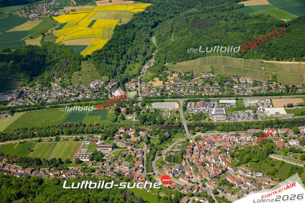 Neu Wülfingen Forchtenberg Bild- Das Luftbild wurde 2025 vom UL-Flugzeug heraus erstellt ( keine Drohne ) - Hochauflösende Luftaufnahme -Nicht vergleichbar mit Google Maps oder Satelittenbilder- Die Geschenkidee !Mit Lizenz und Bildrechte bestellbar