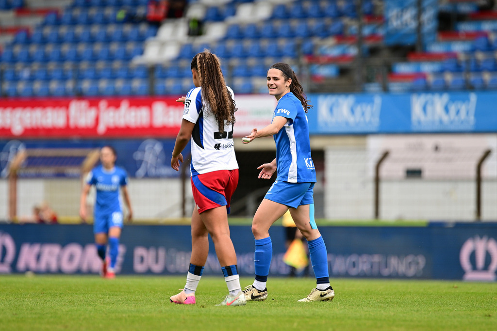 Fußball I Frauen I Saison 2024-2025 I 2. Bundesliga I 26. Spieltag I SV Meppen - Hamburger SV | Der Sportfotograf. - Realisiert mit Pictrs.com