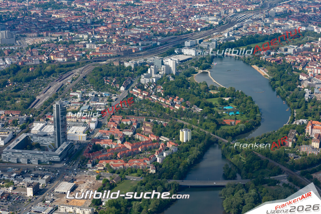 aktuelles Luftbild von Tullnau Nuernberg  - Luftaufnahme wurde 2019 von https://frankenair.de mittels Flugzeug (keine Drohne) erstellt.