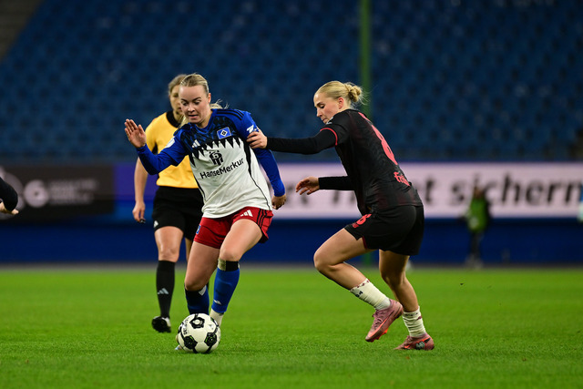 Fußball I Frauen I Saison 2025-2026 I DFB-Pokal I Achtelfinale I Hamburger SV - Bayer 04 Leverkusen I 17247 | Der Sportfotograf. - Realisiert mit Pictrs.com