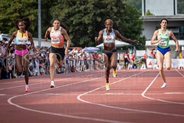 61. Internationales Pfingstsportfest; Rehlingen-Siersburg, 24.05.2026 | REHLINGEN , GERMANY - MAY 24: Maboundou Koné (CIV/Elfenbeinküste) takes the win over 100m during the 61. Internationales Pfingstsportfest on 24.05.2026 at the  Bungertstadion in Rehlingen-Siersburg (Saarland / Deutschland).