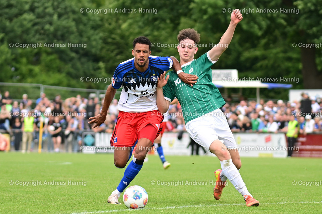 Fußball I Herren I Testspiel  I TSV Elstorf - Hamburger SV I 5.7.2025 | a-hannig - Realisiert mit Pictrs.com