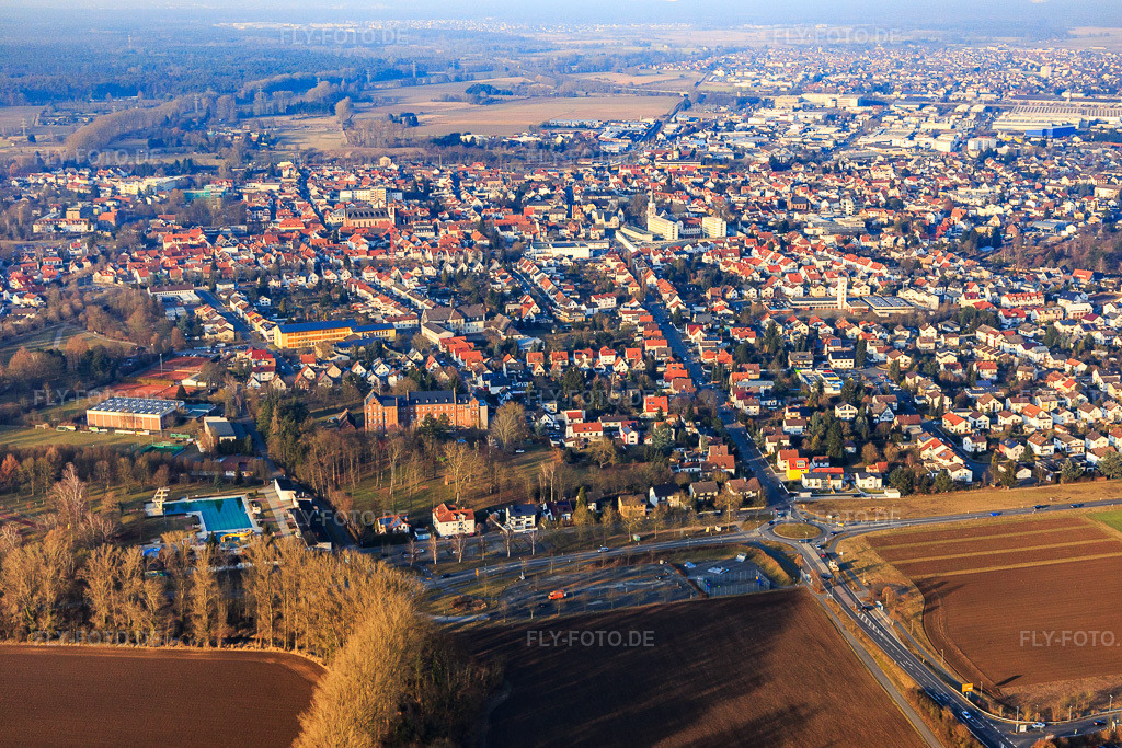Luftbild: Konvikt Dieburg in Dieburg im Bundesland Hessen in Deutschland. Foto: IMG_096829.jpg vom 15.02.2017 durch Werner Riehm/FLY-FOTO.deBISTUMMAINZ.DE