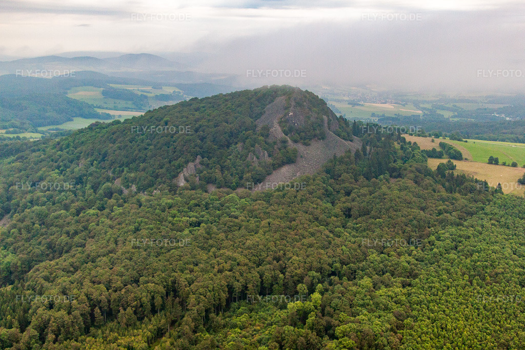 Luftbild: Stellberg im Ortsteil Kleinsassen in Hofbieber im Bundesland Hessen in Deutschland. Foto: IMG_68405.jpg vom 21.06.2014 durch Werner Riehm/FLY-FOTO.de