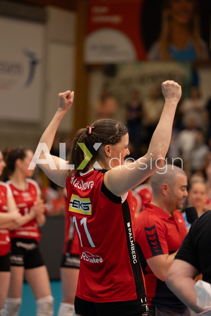 Volleyball I Frauen I Saison 2025-2026 I Volleyball NLA | Women I  Playoffs Finals 2/5 I  VC Kanti Schaffhausen - viteos NUC I  10.04.2026 | 11 Kateřina Holásková (CZ) (VC Kanti Schaffhausen) – Mitte - Realisiert mit Pictrs.com