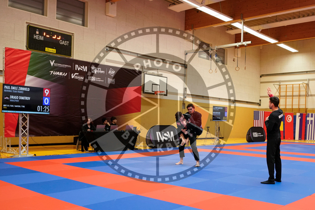 20240203PBB06644 | Fighters compete during the Brazilian Jiu-Jitsu Championship of the AJP Tour in Maintal by Frankfurt am Main, Germany, on February 2, 2024.