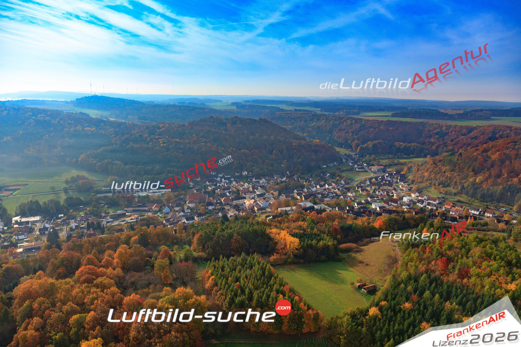 Die Luftaufnahme der Stadt Kasendorf wurde 2017 vom Flugzeug heraus erstellt ( keine Drohne )- hohe Auflösung für beste Qualität