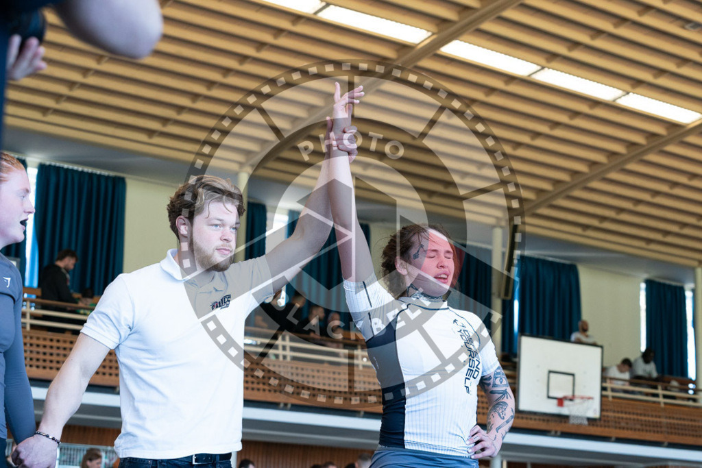 20250329PBB2696 | Fighters compete during the International Luta Livre (ILLCS) Germany IX Spring 2025 Competition spring on March 29, 2025 in Hannover, Germany.© Chiara Dazi